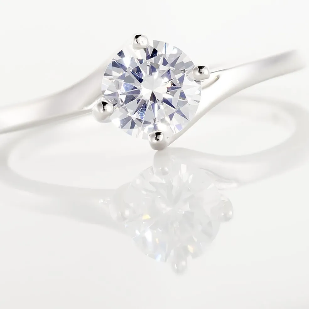 Bague Afsa Argent Blanc Oxyde De Zirconium