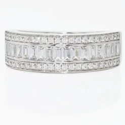 Bague Agathon Or Blanc Oxyde De Zirconium