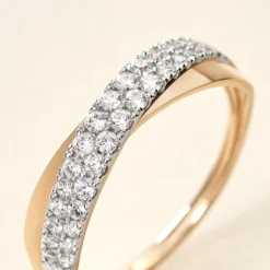 Bague Aglae Or Jaune Oxyde De Zirconium