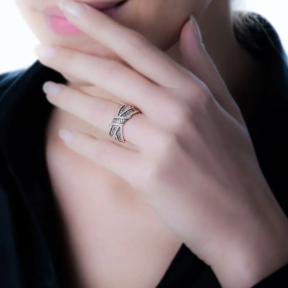 Bague Agnes Or Rose Diamant