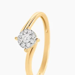 Bague Agrafena Or Jaune Diamant