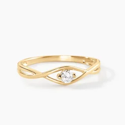 Bague Aindriu Or Jaune Diamant Synthétique