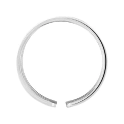 Bague Ajustable Adel Acier Blanc