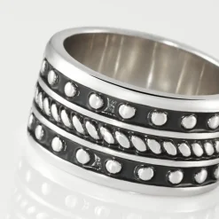 Bague Alban Argent Blanc