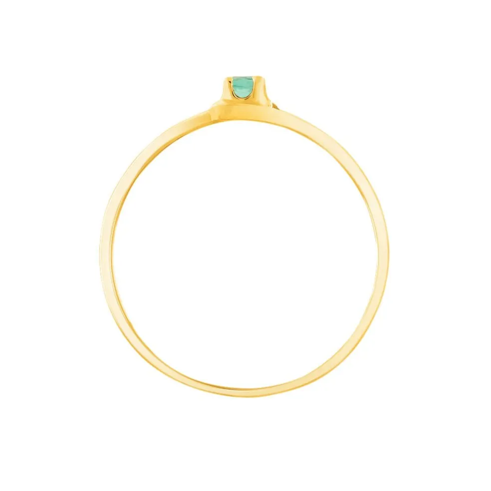 Bague Alisha Or Jaune Emeraude