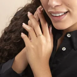 Bague Alisha Or Jaune Emeraude