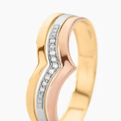 Bague Alix Or Tricolore Diamant