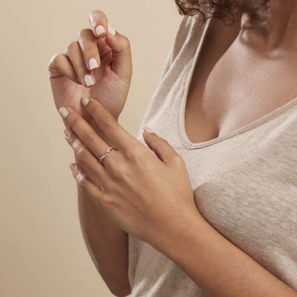 Bague Alizee Or Rose Diamant