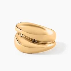 Bague Amae Plaque Or Jaune