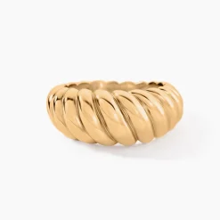 Bague Amae Plaque Or Jaune