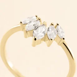 Bague Amazonia Plaqué Or Jaune Oxyde De Zirconium