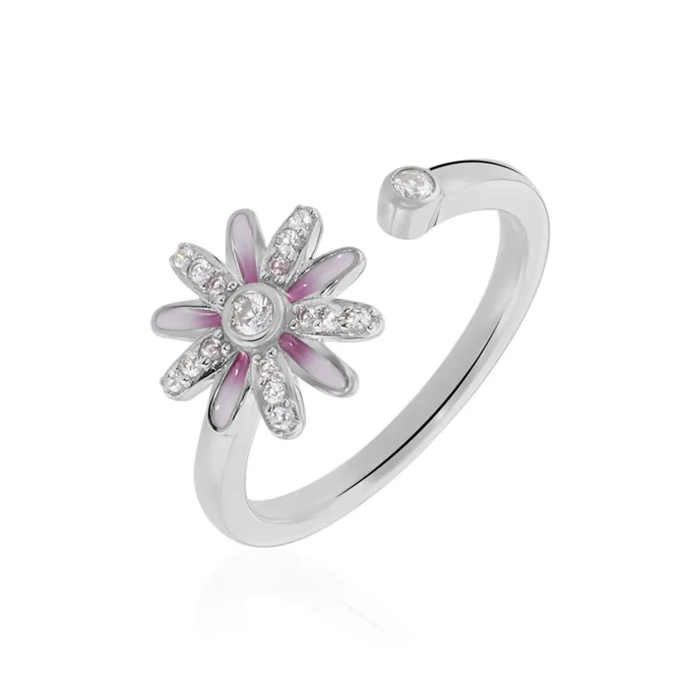 Bague Ambrose Argent Bicolore Oxyde De Zirconium