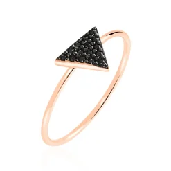 Bague Amellia Argent Rose Oxyde De Zirconium