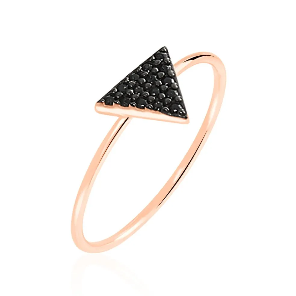 Bague Amellia Argent Rose Oxyde De Zirconium