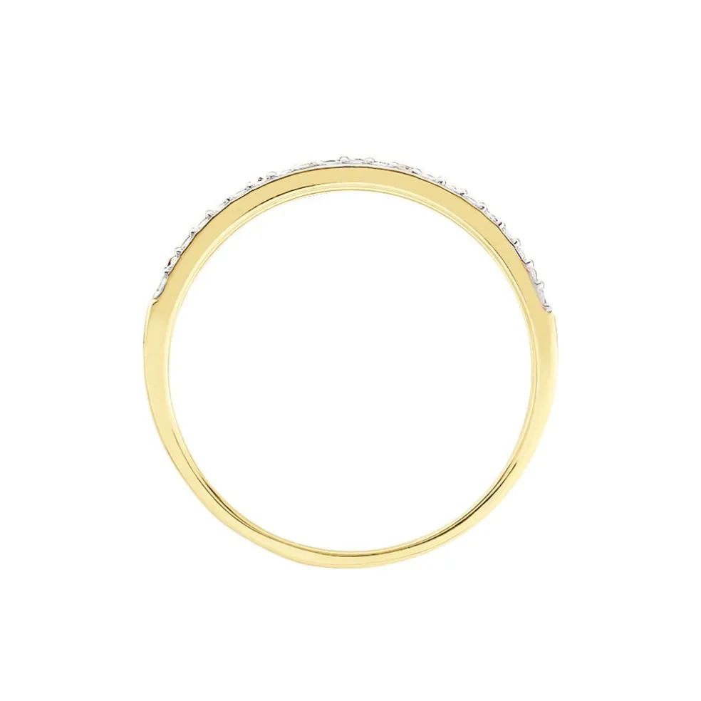 Bague Amias Or Jaune Emeraude Diamant