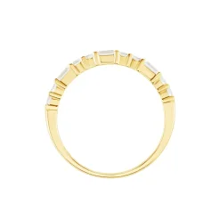 Bague Ammon Or Jaune Oxyde De Zirconium