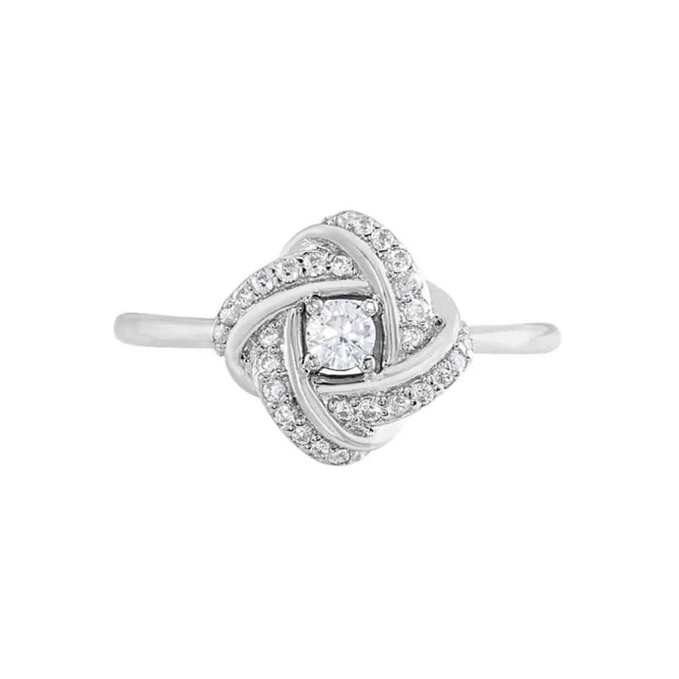 Bague Anasthase Argent Blanc Oxyde De Zirconium