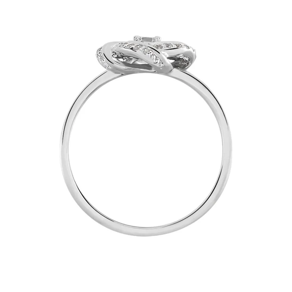 Bague Anasthase Argent Blanc Oxyde De Zirconium