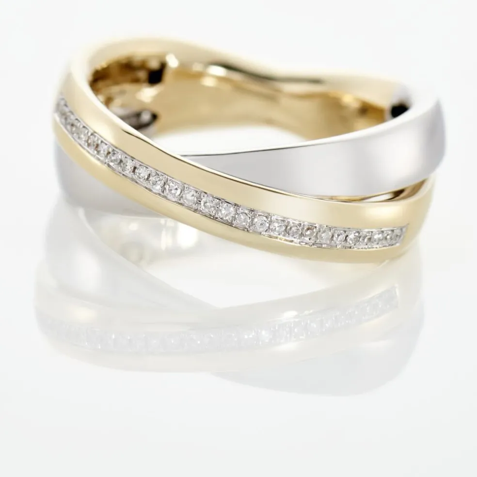 Bague Andrette Or Bicolore Diamant