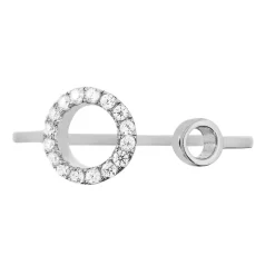 Bague Andria Argent Blanc Oxyde De Zirconium