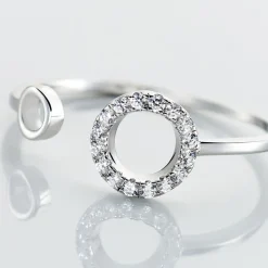 Bague Andria Argent Blanc Oxyde De Zirconium