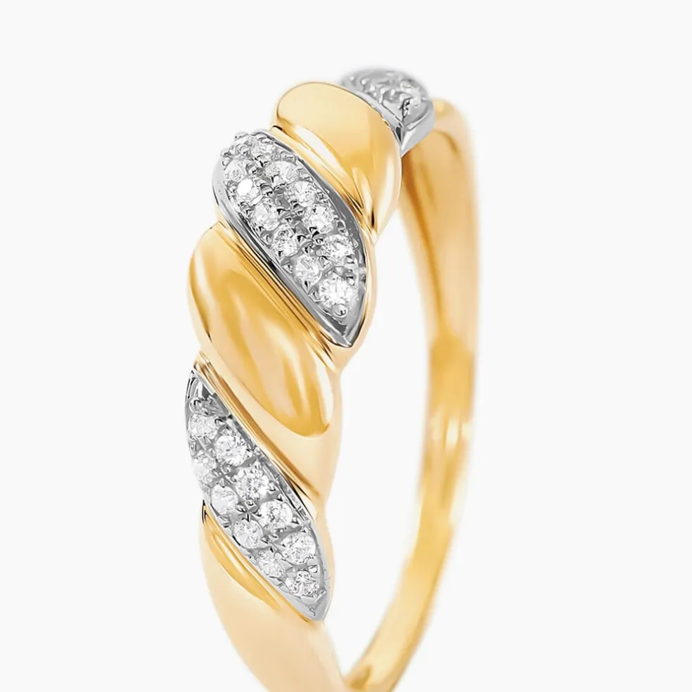 Bague Andriy Or Jaune Oxyde De Zirconium