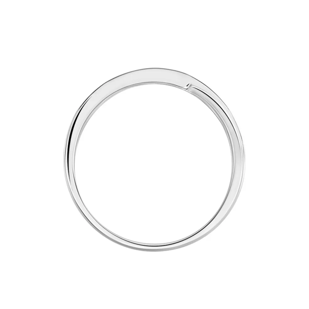 Bague Anelyse Or Blanc Oxyde De Zirconium