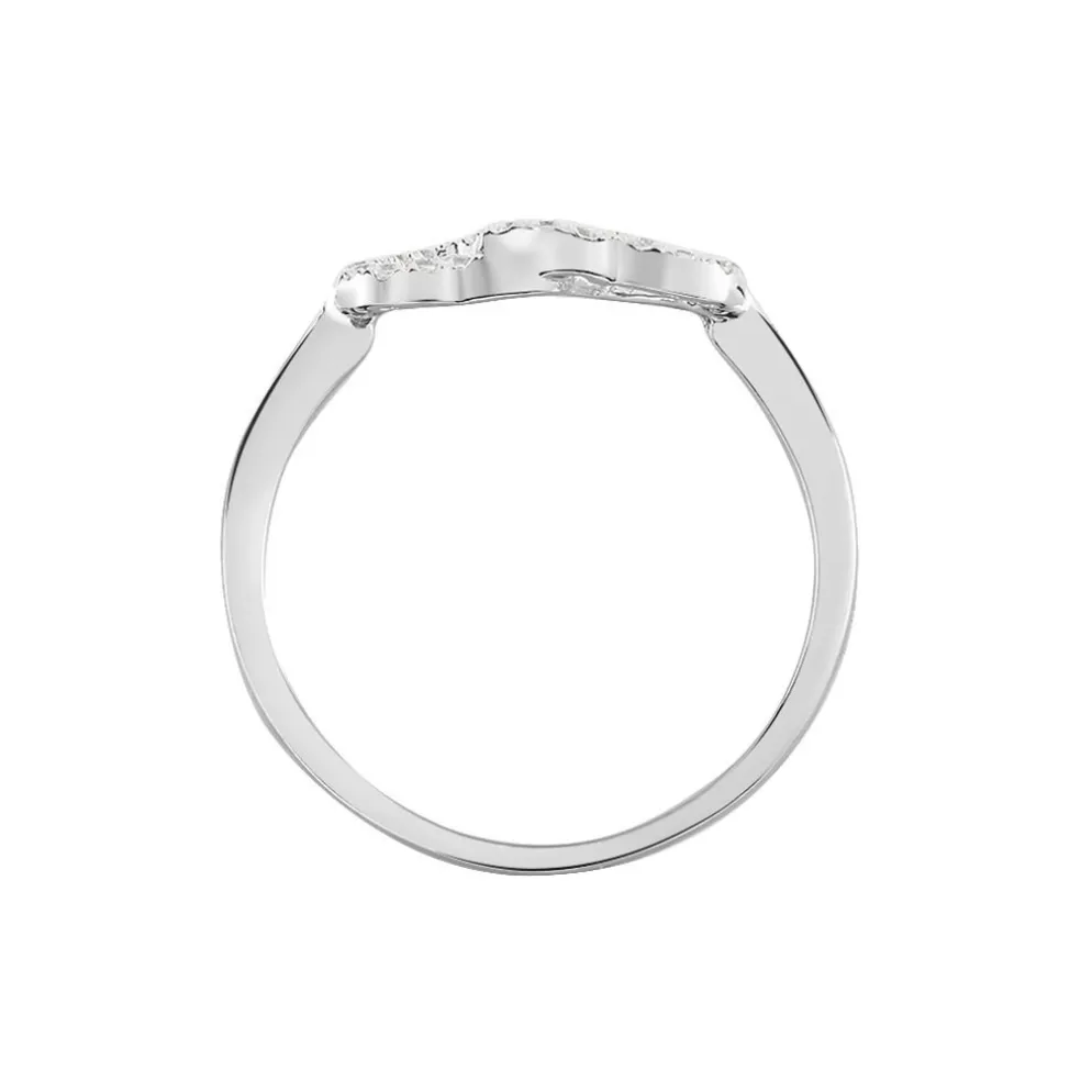 Bague Anne-ael Argent Blanc Oxyde De Zirconium