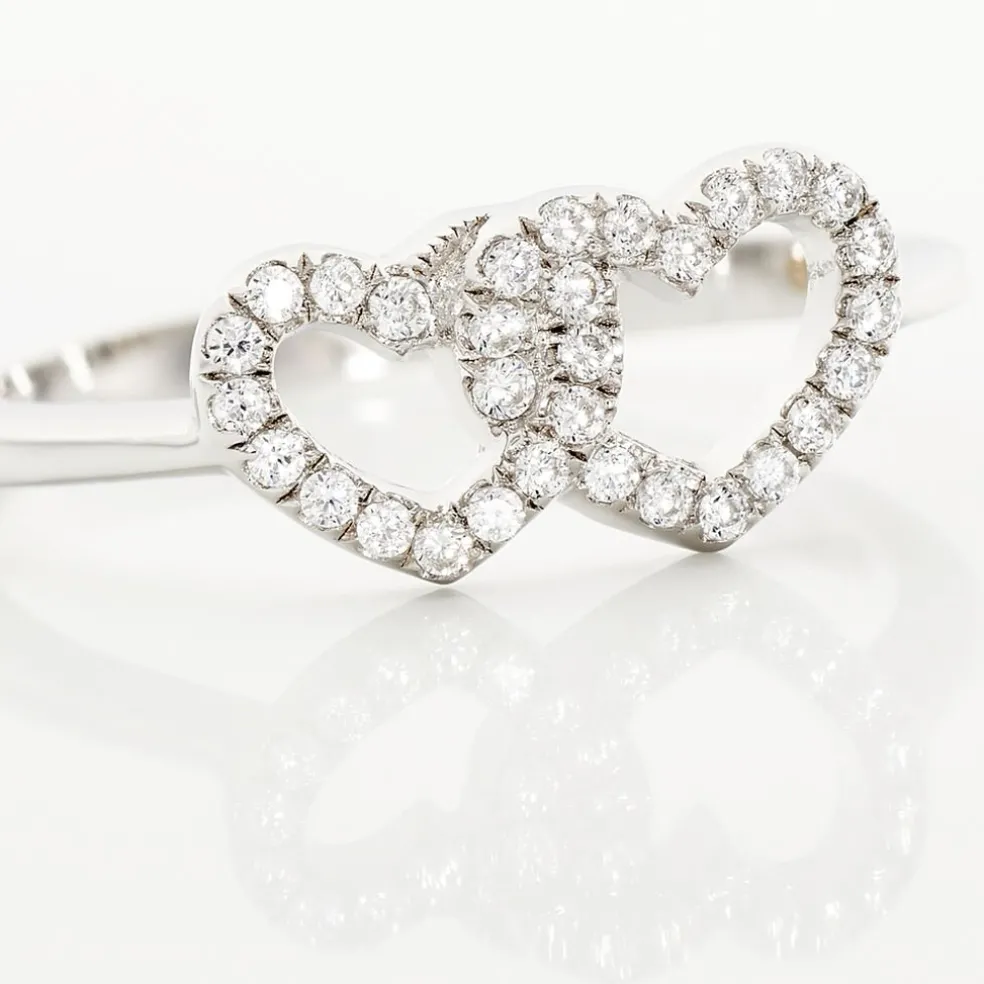 Bague Anne-ael Argent Blanc Oxyde De Zirconium