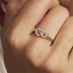 Bague Anne-ael Argent Blanc Oxyde De Zirconium