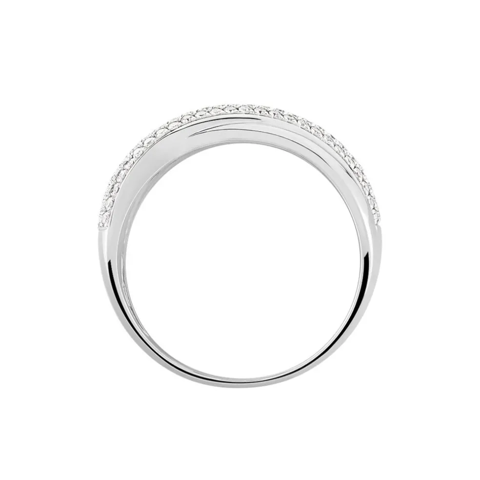 Bague Annoncia Or Blanc Diamant