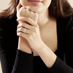 Bague Annoncia Or Blanc Diamant