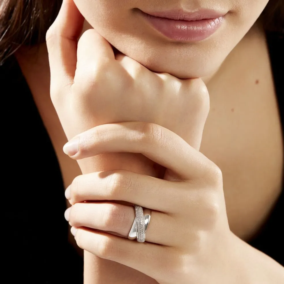 Bague Annoncia Or Blanc Diamant
