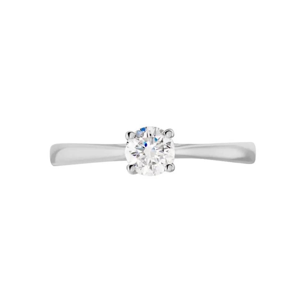 Bague Aphrodite Ld Platine Blanc Diamant Synthétique