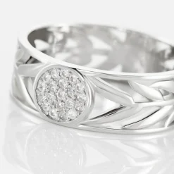 Bague Appius Argent Blanc Oxyde De Zirconium