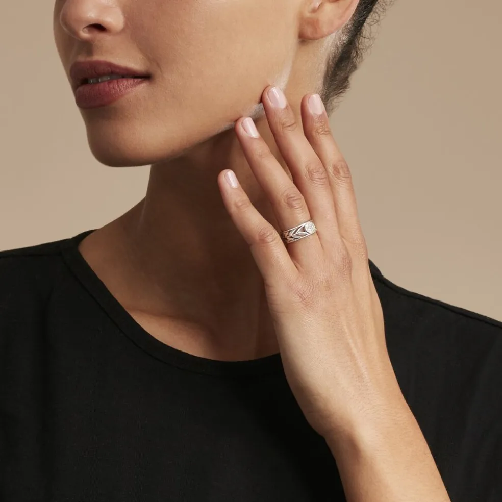 Bague Appius Argent Blanc Oxyde De Zirconium