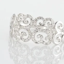 Bague Arabesque Or Blanc Diamant