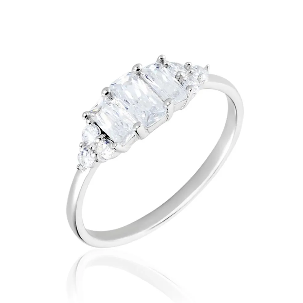Bague Aranka Argent Blanc Oxyde De Zirconium