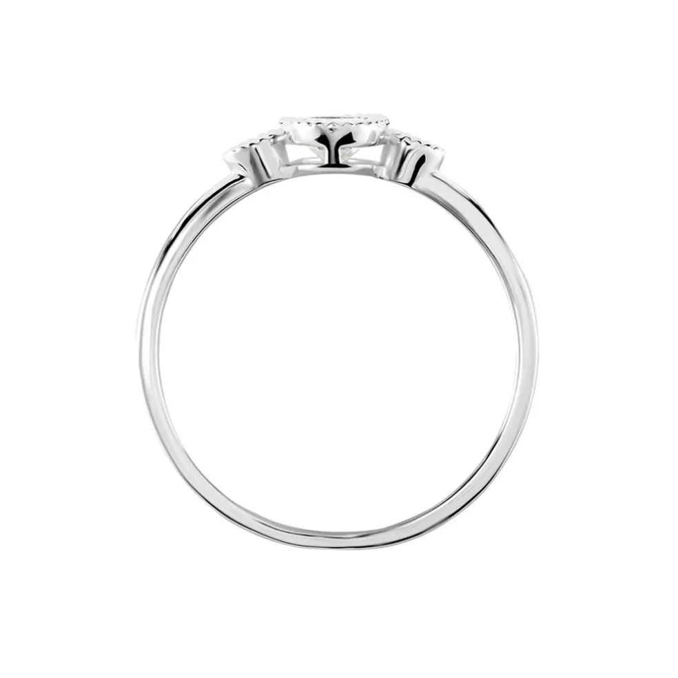 Bague Argent Blanc Afonso Oxyde De Zirconium
