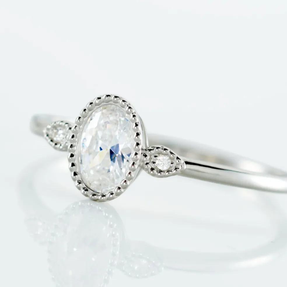 Bague Argent Blanc Afonso Oxyde De Zirconium