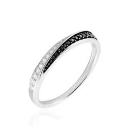 Bague Argent Blanc Agoston Oxydes De Zirconium