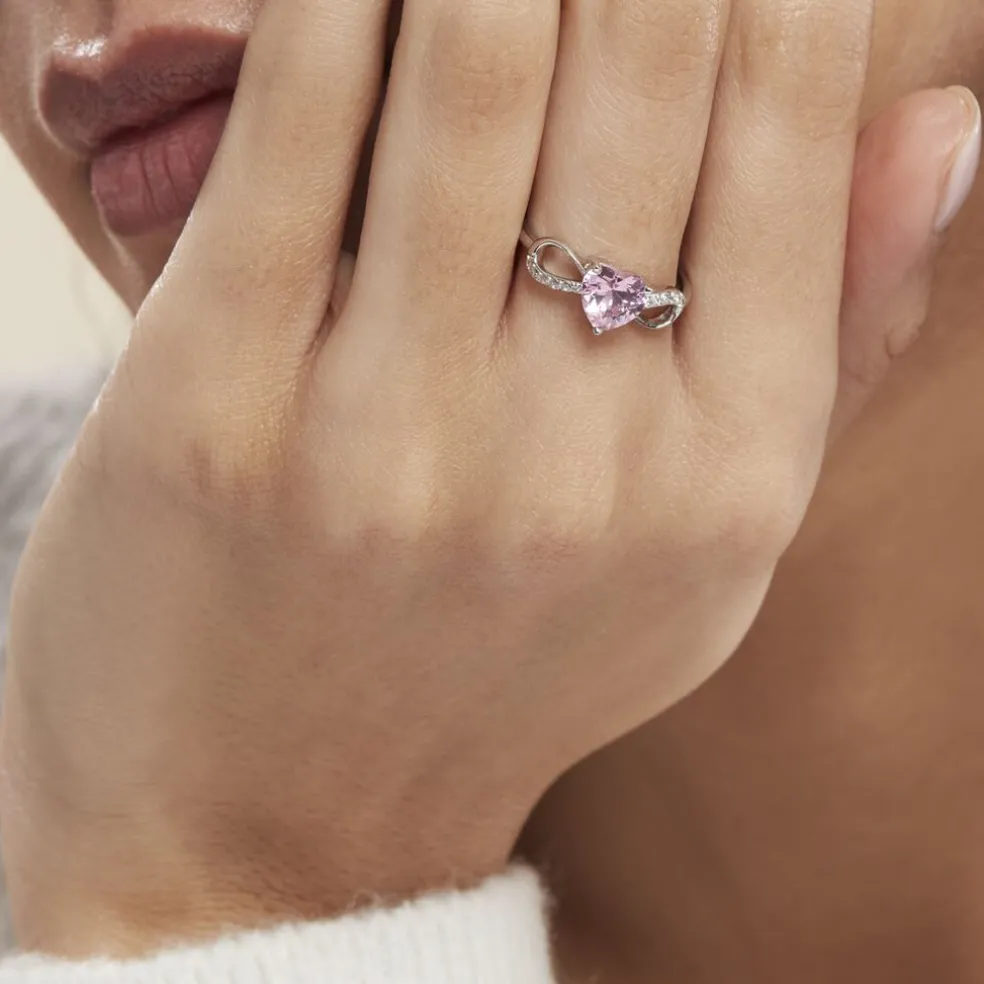 Bague Argent Blanc Atieno Oxyde De Zirconium