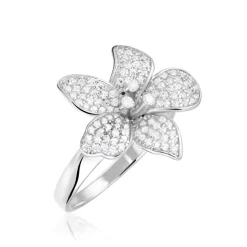 Bague Argent Blanc Catherine Oxydes De Zirconium