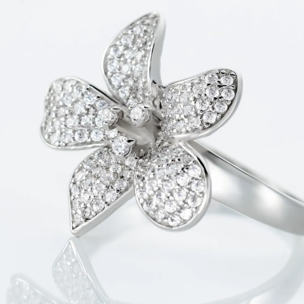 Bague Argent Blanc Catherine Oxydes De Zirconium