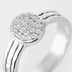 Bague Argent Blanc Cayley Oxydes De Zirconium