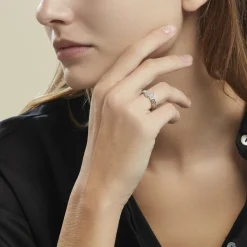 Bague Argent Blanc Cayley Oxydes De Zirconium