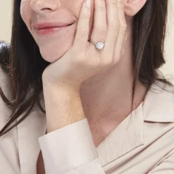 Bague Argent Blanc Cheri Perle De Culture Oxydes De Zirconium