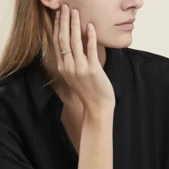 Bague Argent Blanc Clayton Oxydes De Zirconium