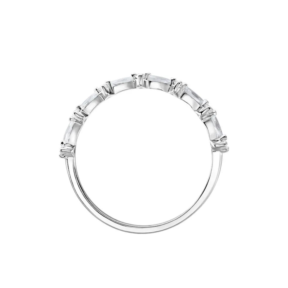 Bague Argent Blanc Coby Oxydes De Zirconium