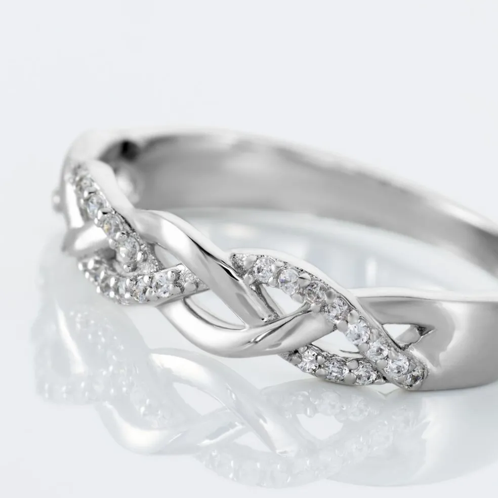 Bague Argent Blanc Cyriaca Oxydes De Zirconium